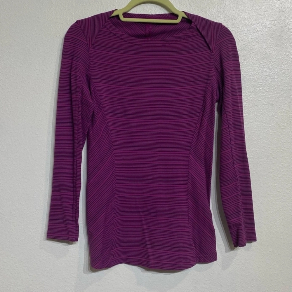 Lululemon Regal Plum Kanto Catch Me Long Sleeve Shirt Sz 4